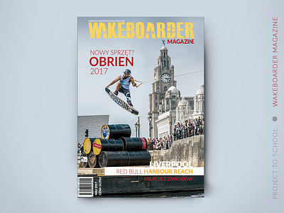 Cover Magazine cover cover magazine design illustrator layouts photoshop sport wakeboarding