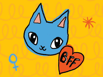 BFF Kitty bff brush digital ilustration kitty photoshop