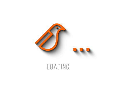 Beautiful Loading Animation animation bird gif graphics loader loading motion