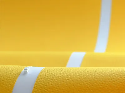 DICHTER 3. editorial illustration lemon magazine paper papercraft summer yellow