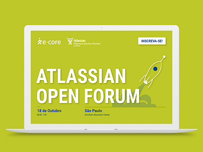 e-Core | Atlassian Open Forum Rebrand atlassian brand digital design event landing page layout responsive design site ui ui design website