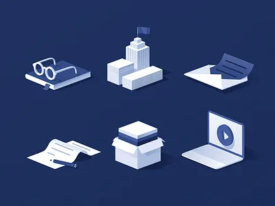 Isometric Icons 3d box cubes devices icondesign icons isometric