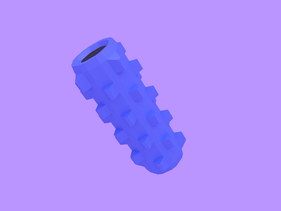 Foam Roller foam roller lowpoly