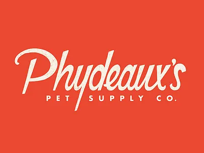 Phydeaux's branding dog handlettering jetsons logo logotype pets retro script vintage