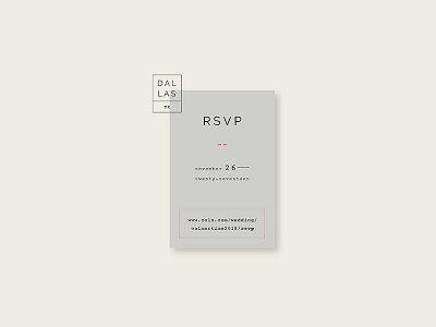 R S V P dates invites labels tags