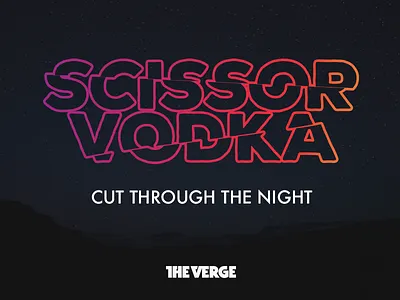 Scissor Vodka Logo joke logo the verge vergecast