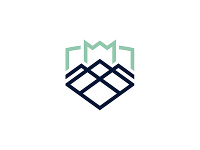 An unchosen logo mark brand branding crest crown identity logo mountain shield