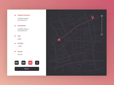 Location Tracker daily location maps tracker ui