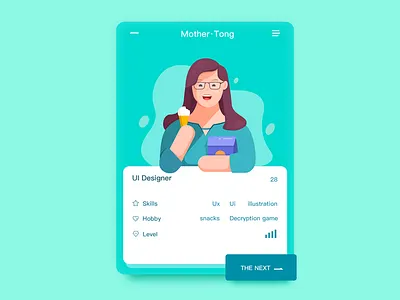 Team members_04 card food green ice illustration manager members people ui