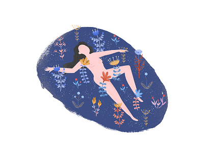 Field Of Flowers flora flowers grass nude women
