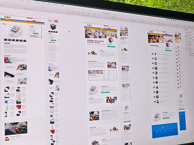 Rubik's layouts responsive sketch ui ux website