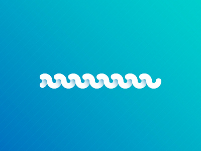 Geometric Waves animation app branding flat lettering type ux web