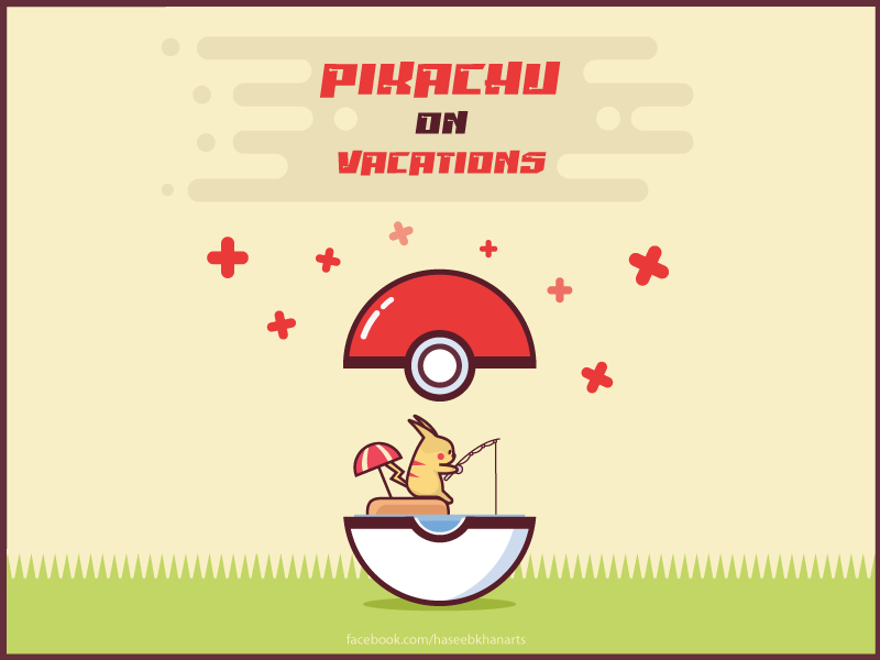 Example of Pikachu on Vacations