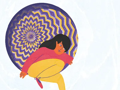 Out Opioids conceptual editorial editorial illustration illustration magazine pattern psychedelic sketch sofia sita technology review