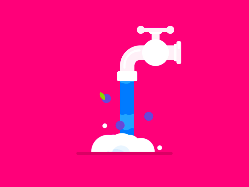 🐔 Cocotte 🐔 - Cleaning Blueberries animation app bluberries cocotte gif illustration motion motion graphics