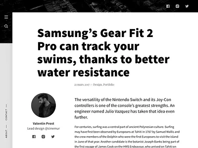 Blog design - Post template blog design ghost magazine responsive webzine wordpress