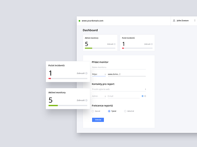 Web monitoring - Work in progress app clean dashboard desktop kit minimal monitoring ui uimaster web