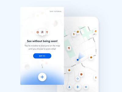 BlipMe - Hint popover app blipme blips hint ios mobile social tutorial