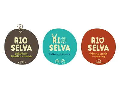 Rio Selva branding branding farm logo organic