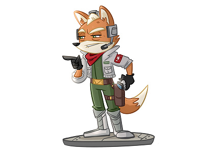 Fox Mccloud character design fox fox mccloud nintendo starfox video games