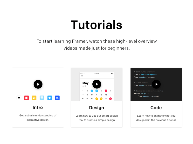 Framer Tutorials design framer prototyping tool tutorials