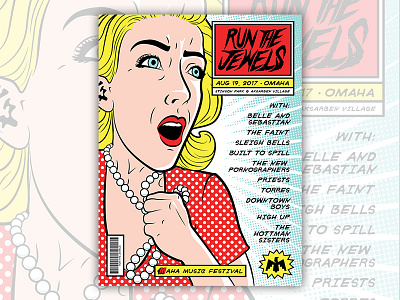 Run The Jewels screen printed poster cartoon comic illustration music pop poster print printing rock screen print screen printing vector