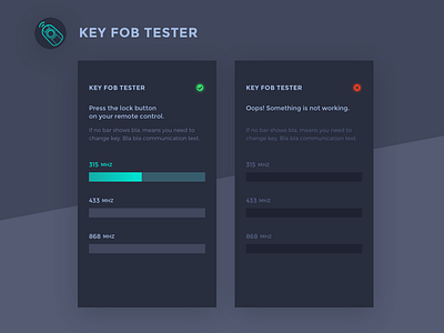 Key Fob Tester APP app car dark key tech tester