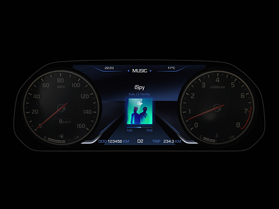 Dashboard for Haval car dark dashboard tech