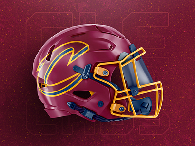 Cleveland Cavaliers : Helmet Concept basketball cavaliers cleveland football minnesota nba nfl sports