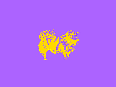 Rucci dog drawing illustration line pet puppy purple