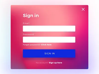 Sign in daily ui sign in