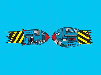 Bombs Away bombs cartoons character design icons illustration