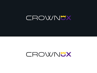 CrownUX Logo brand branding crown icon identity lines logo ux vector