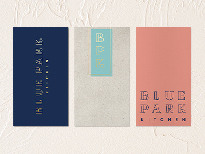 BPK Business Cards business cards custom font gold foil mid century offset restaurant vintage