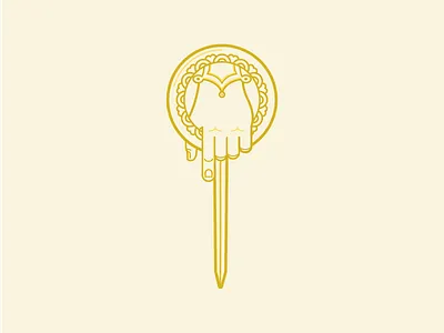 The Hand (06/365) 365 project daily design game of thrones got hand pin vector