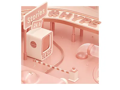 #HYPE - Details 7 3d boobs cartoon cgi hype hypebeast illustration insta instagram pastel rose social