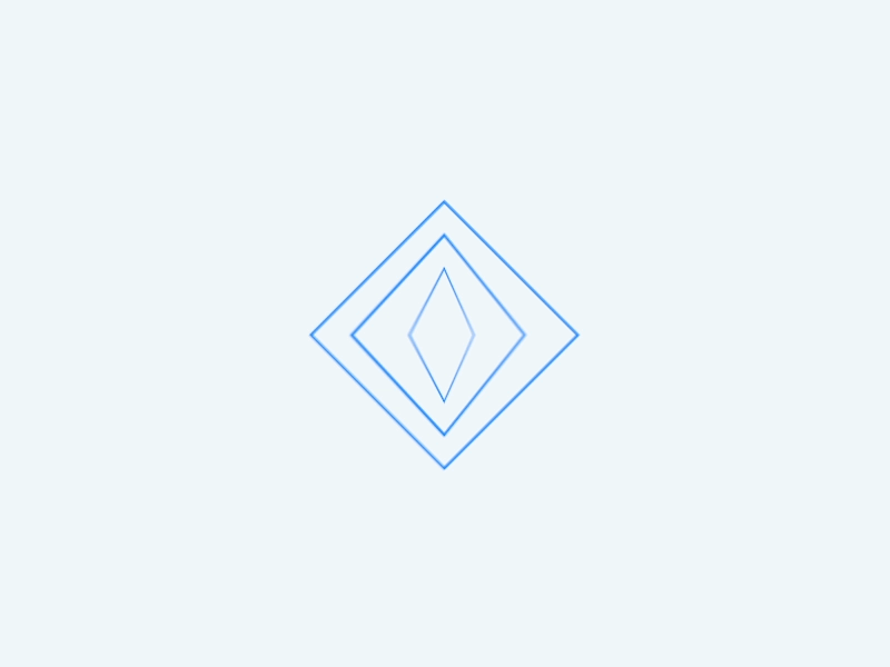 The Spinning Top Animation animation clean diamond lottie minimal simple square ui ux