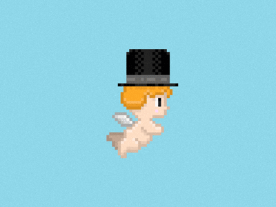 Angel character design pixelart