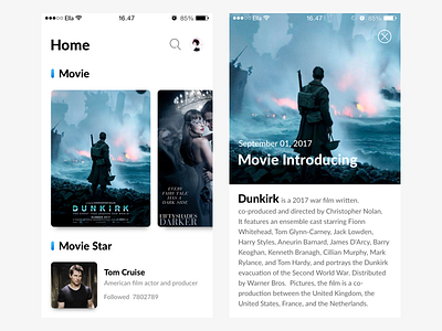 movie iOS11 ios11 movie sketch ui