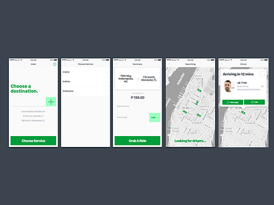 Grab Redesign grab grabcar grabtaxi redesign ui