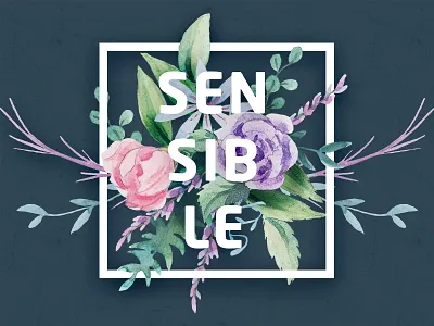 Watercolor flower botanical brand card floral flower frame invitation logo rose watercolor wedding