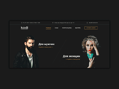 Kodi design beauty makeup ui webdesign