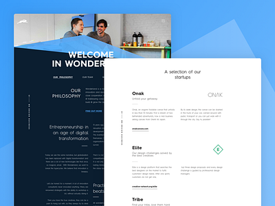 Wonderland boldtypography creativelayout dark diagonallines gradient layout lines responsive web webdesign website wonderland