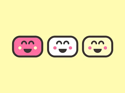 Marshmallow icons branding design icon identity illustration logo print typography