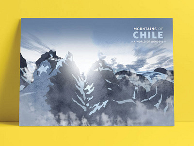 Mountains of Chile art direction artwork digital illustration landscapes print signage typography wayfinding web