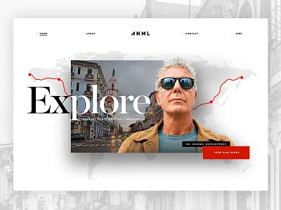 Explore Parts Unknown Scrap agency site anml anthonybourdain cnn collage cuba explore roads kingdoms travel ui ux