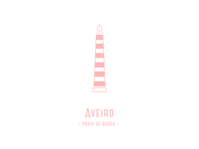 Aveiro aveiro beach illustration lighthouse lines portugal praia da barra