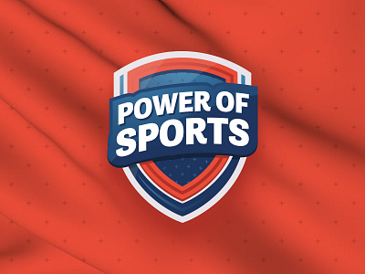 Power of Sports Visual Identity branding graphic package logo pattern shield sports tv visual identity