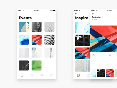 iOS Photos App Concept app concept gallery grid ios ios photos app concept photos