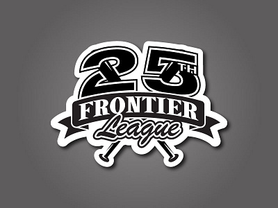 Anniversary Baseball logo baseball frontier league graphic design logo design milb pro sports sports branding sports identity sports logo